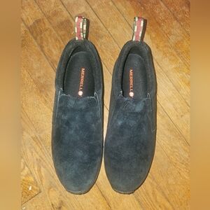 Merrell Men's Black Slip-On Suede Casual Shoes